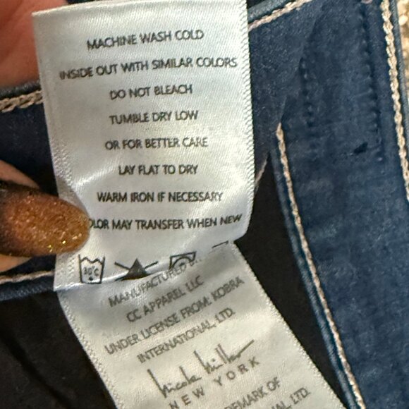 Nicole Miller Soho High Rise Skinny Jeans, Size 8, Medium Wash - Picture 10 of 12